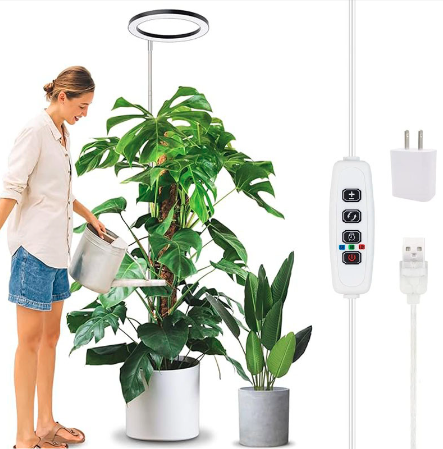 Plant lamp with Timer & Adjustable Height